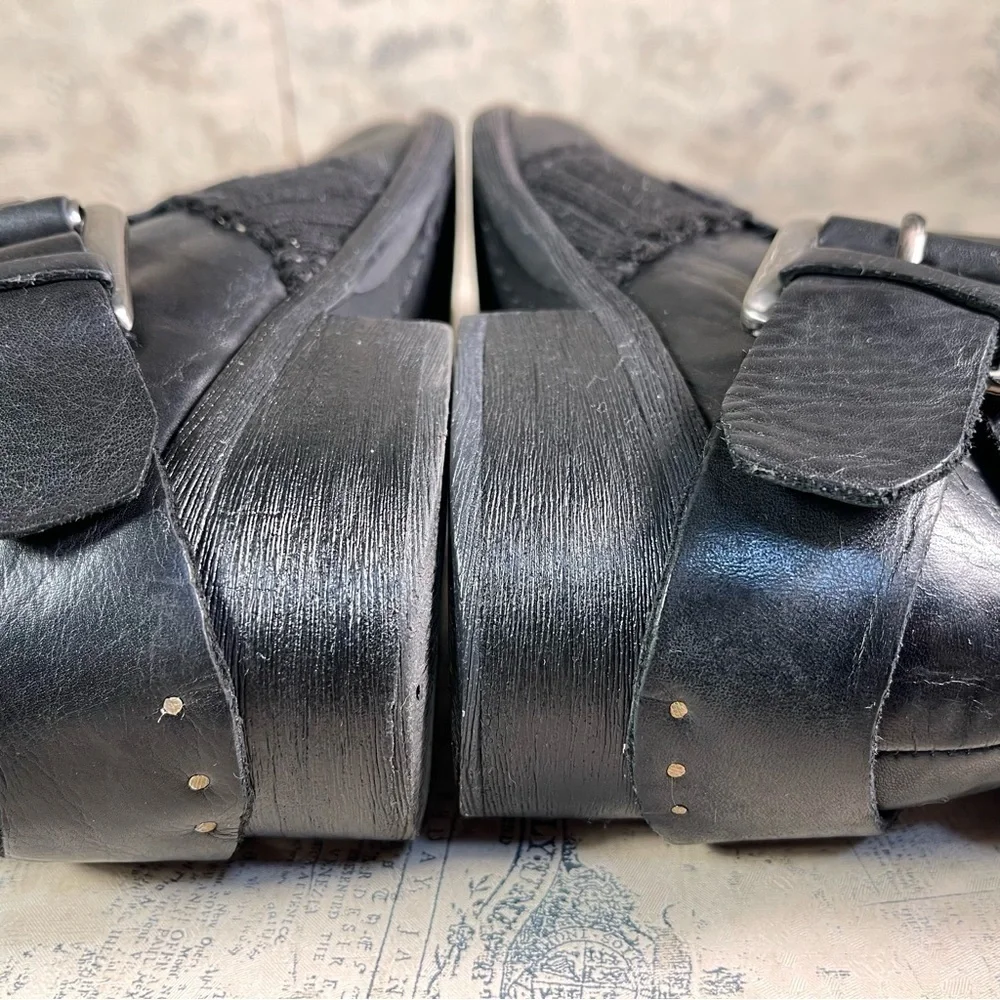 Apepazza ZEBU black leather/knit boots, size 7.5 - Picture 10 of 13
